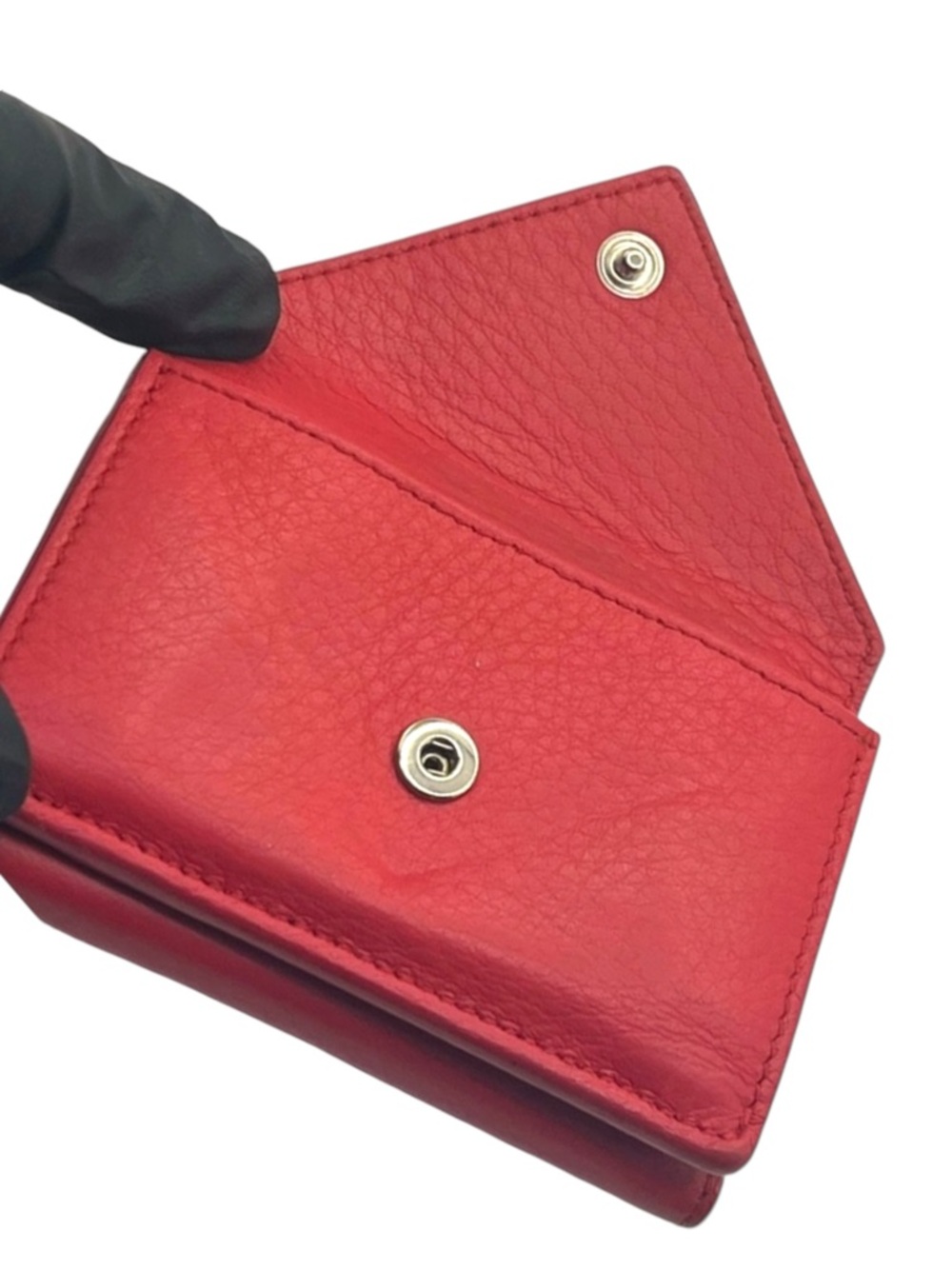 Balenciaga Papier Mini Wallet in Red - Picture 7 of 12